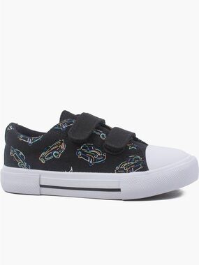 Emma New York Canvas baby Sneakers with Car Print NWT size 4